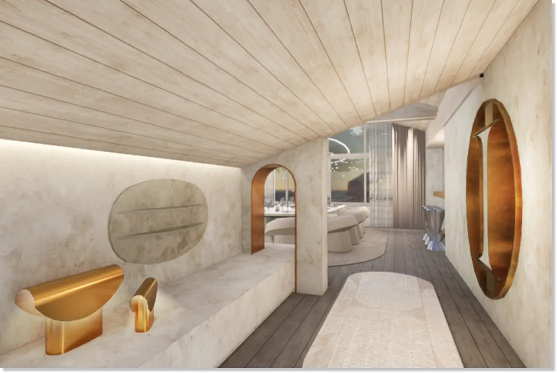 Chalet Invictus Courchevel visualisation 3D architecture interieure photo 2
