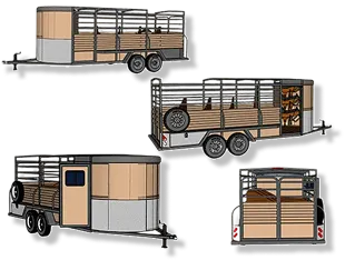 Rais Brel Trailer: Production-ready 3D design of a horse trailer for European roads.